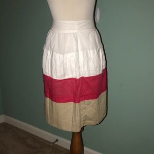 Calvin Klein 100% Cotton Colorblock Skirt